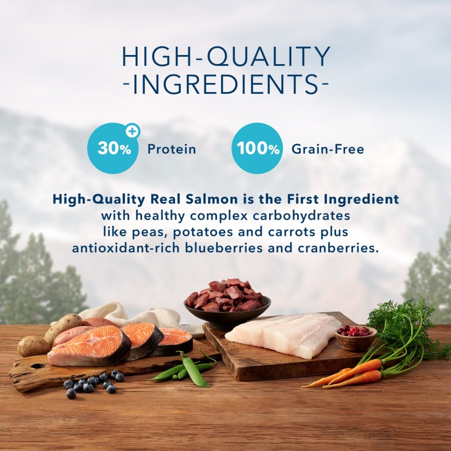 Blue Buffalo Wilderness Grain Free Natural Denali Dinner with Salmon, Venison & Halibut Dry Dog Food