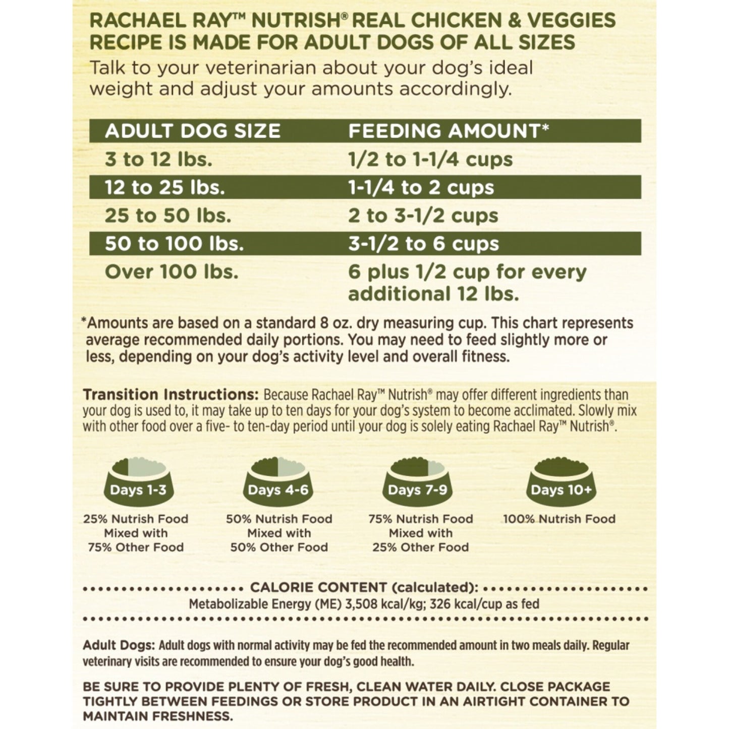 Rachael Ray Nutrish Natural Chicken & Veggies Recipe Dry Dog Food