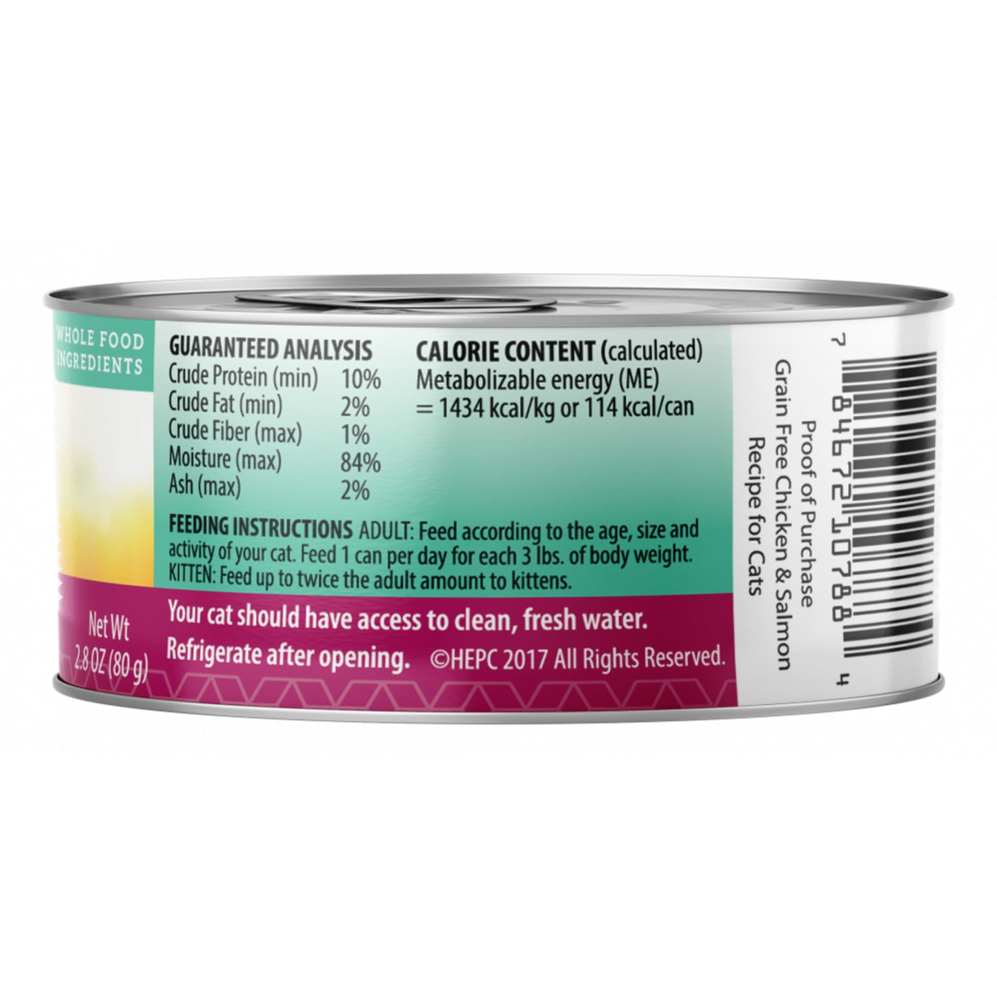 Health Extension Grain Free Chicken and Salmon Recipe Canned Cat Food