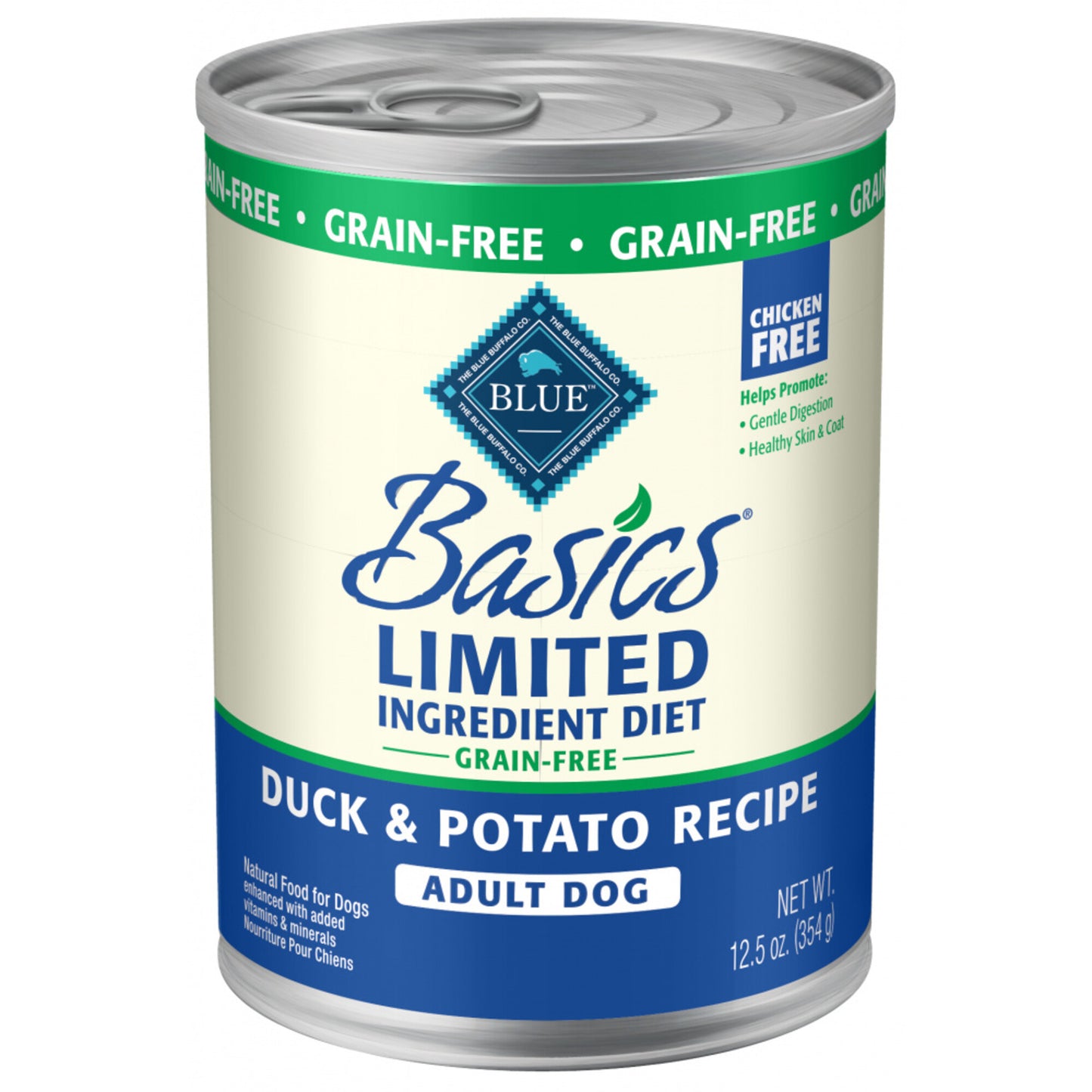 Blue Buffalo Basics Limited Ingredient Diet Grain Free Adult Duck & Potato Canned Dog Food