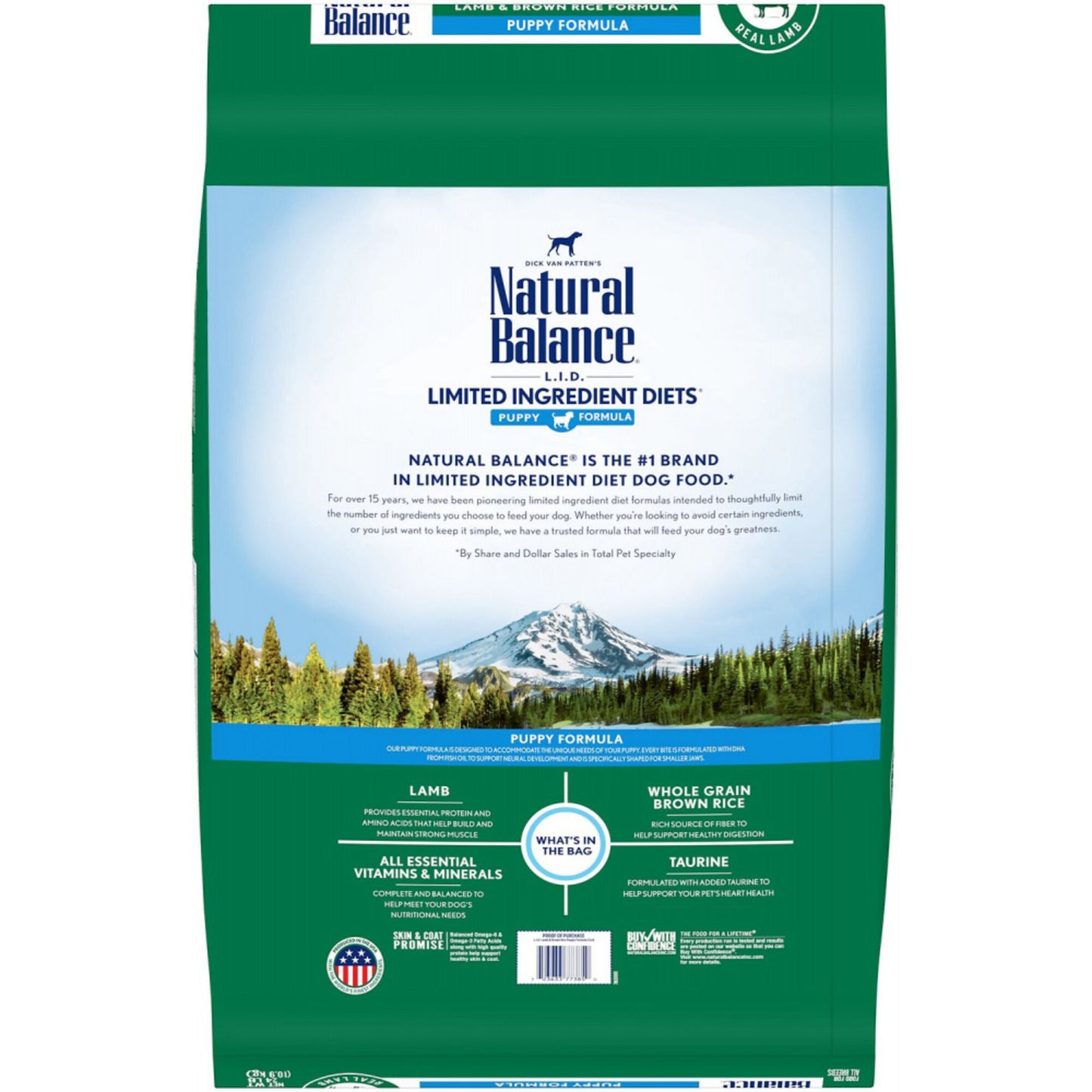 Natural Balance L.I.D. Limited Ingredient Diets Lamb & Brown Rice Puppy Formula Dry Dog Food