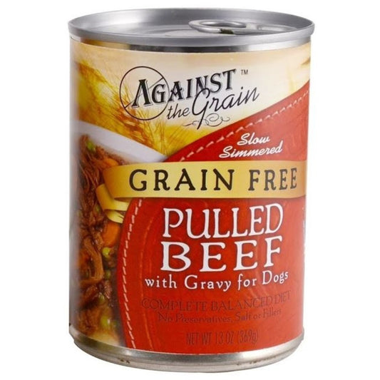 Against the Grain Pulled Beef with Gravy Canned Dog Food