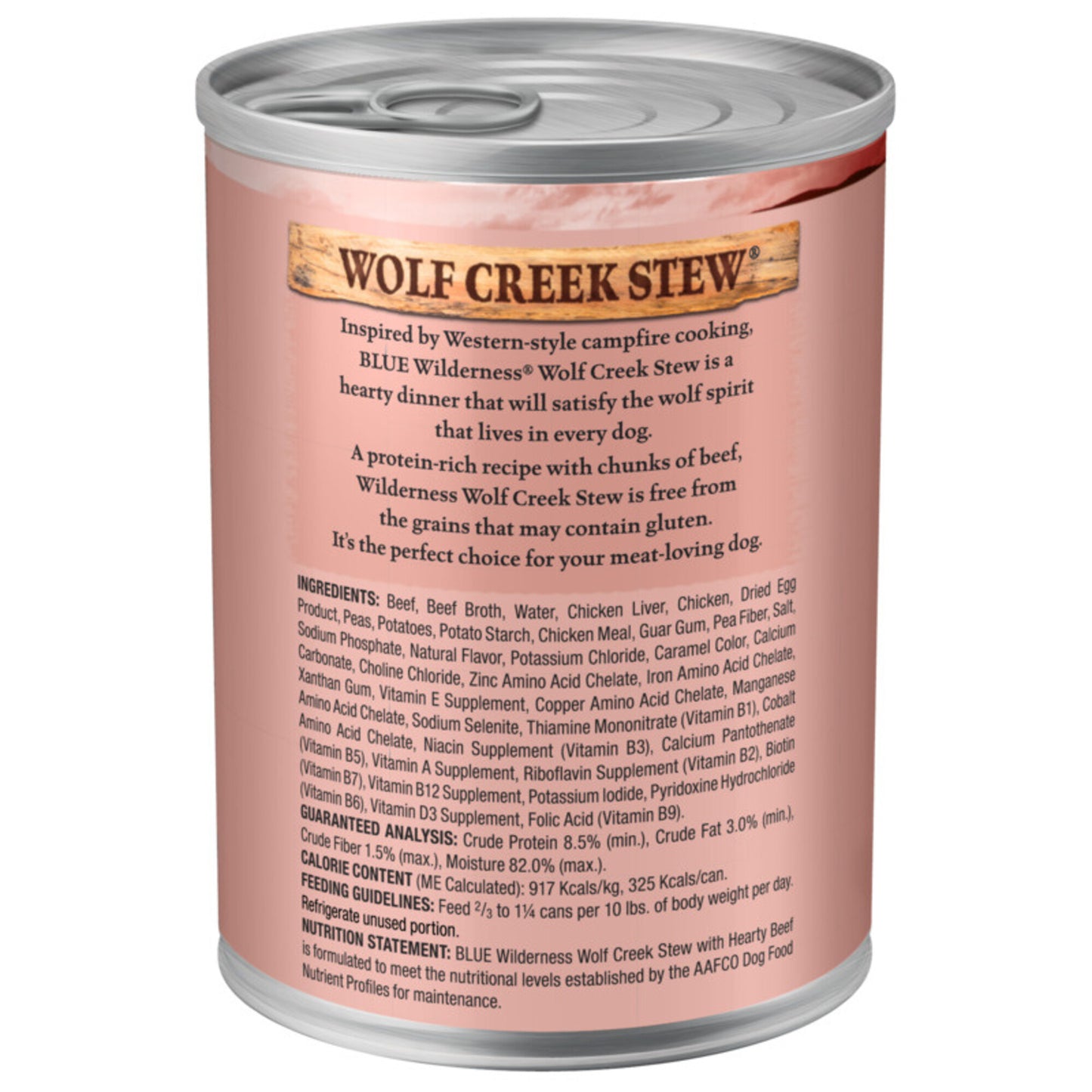 Blue Buffalo Wilderness Wolf Creek Stew Hearty Beef Stew Canned Dog Food