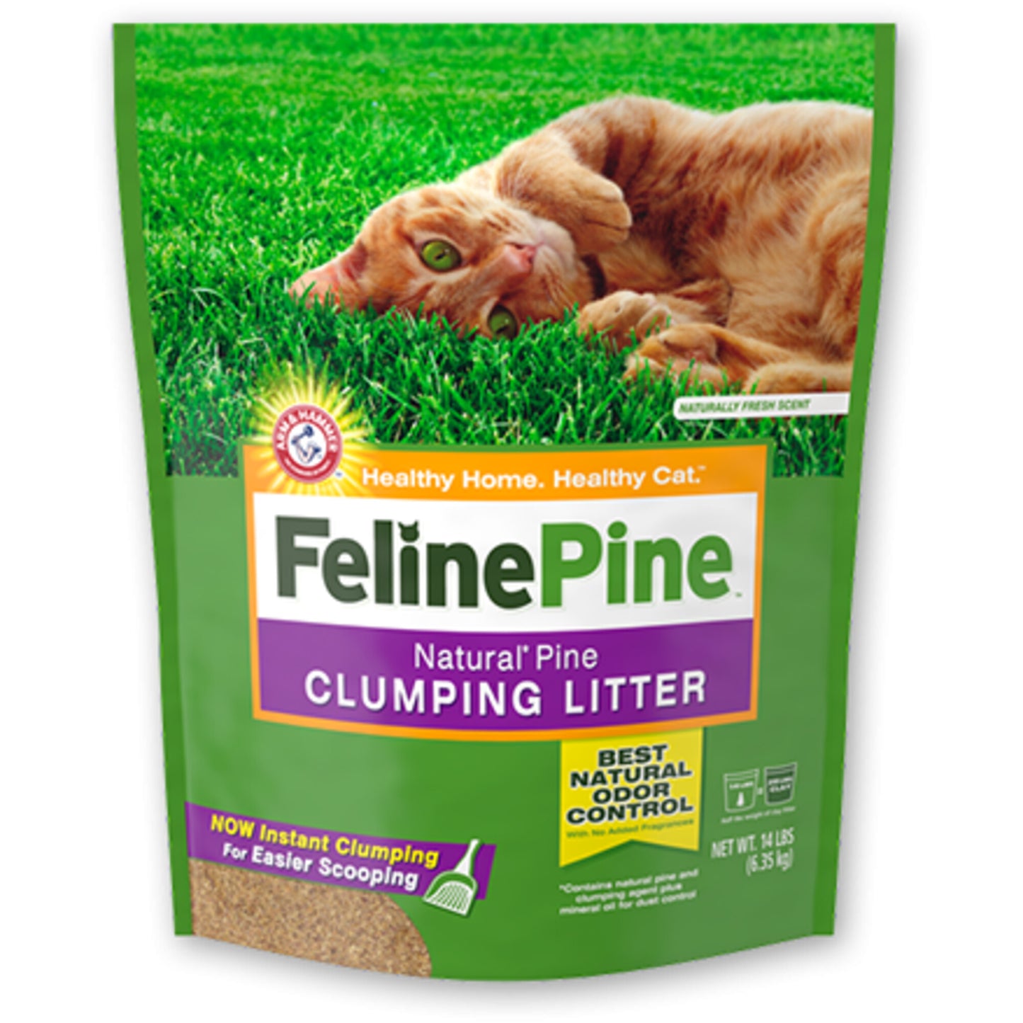 Feline Pine Natural Pine Scoop-able Clumping Cat Litter