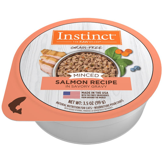 Instinct Adult Grain Free Minced Recipe with Real Salmon Natural Cat food Cups