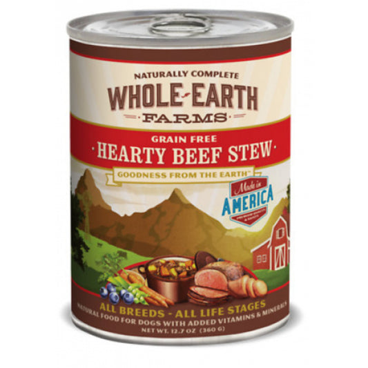 Whole Earth Farms Grain Free Hearty Beef Stew Canned Dog Food