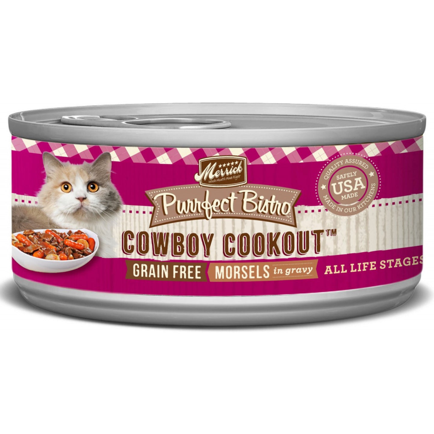 Merrick Purrfect Bistro Cowboy Cookout Grain Free Canned Cat Food