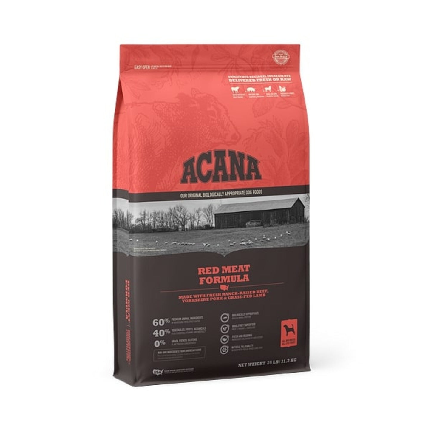 ACANA Red Meat Formula Grain Free Dry Dog Food