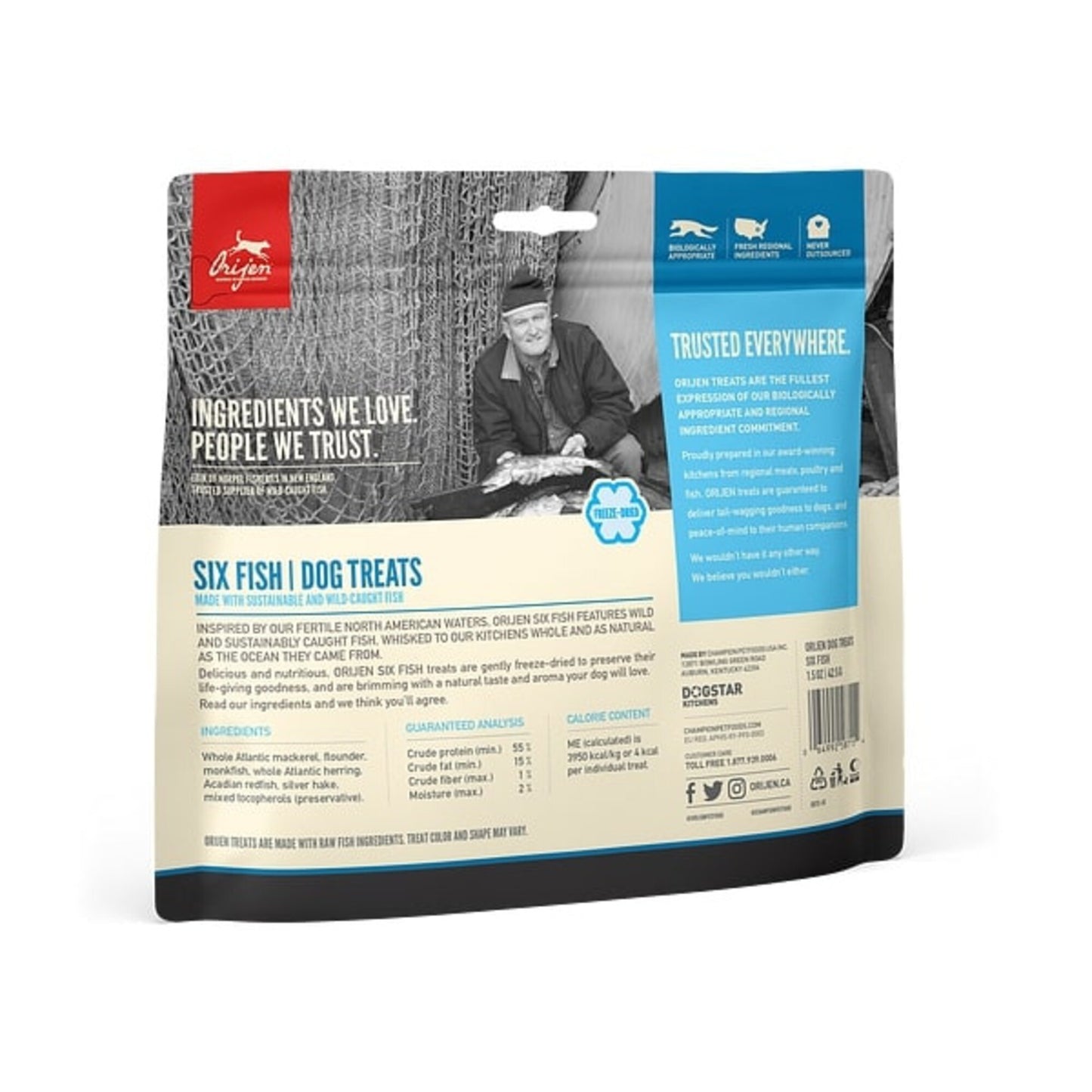 ORIJEN Grain Free Six Fish Freeze Dried Dog Treats