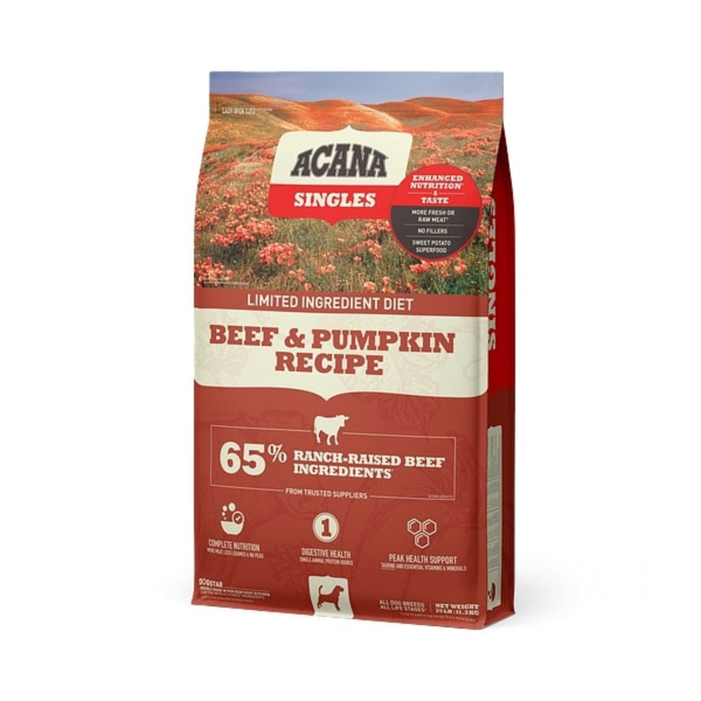 ACANA Singles Beef & Pumpkin Recipe Grain Free Dry Dog Food