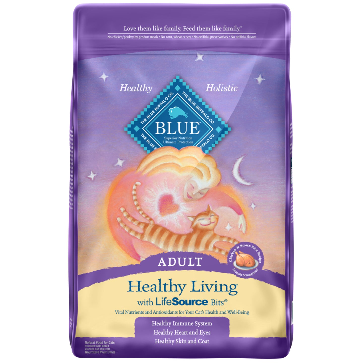 Blue Buffalo Healthy Living Adult Chicken and Brown Rice Recipe Dry Cat Food