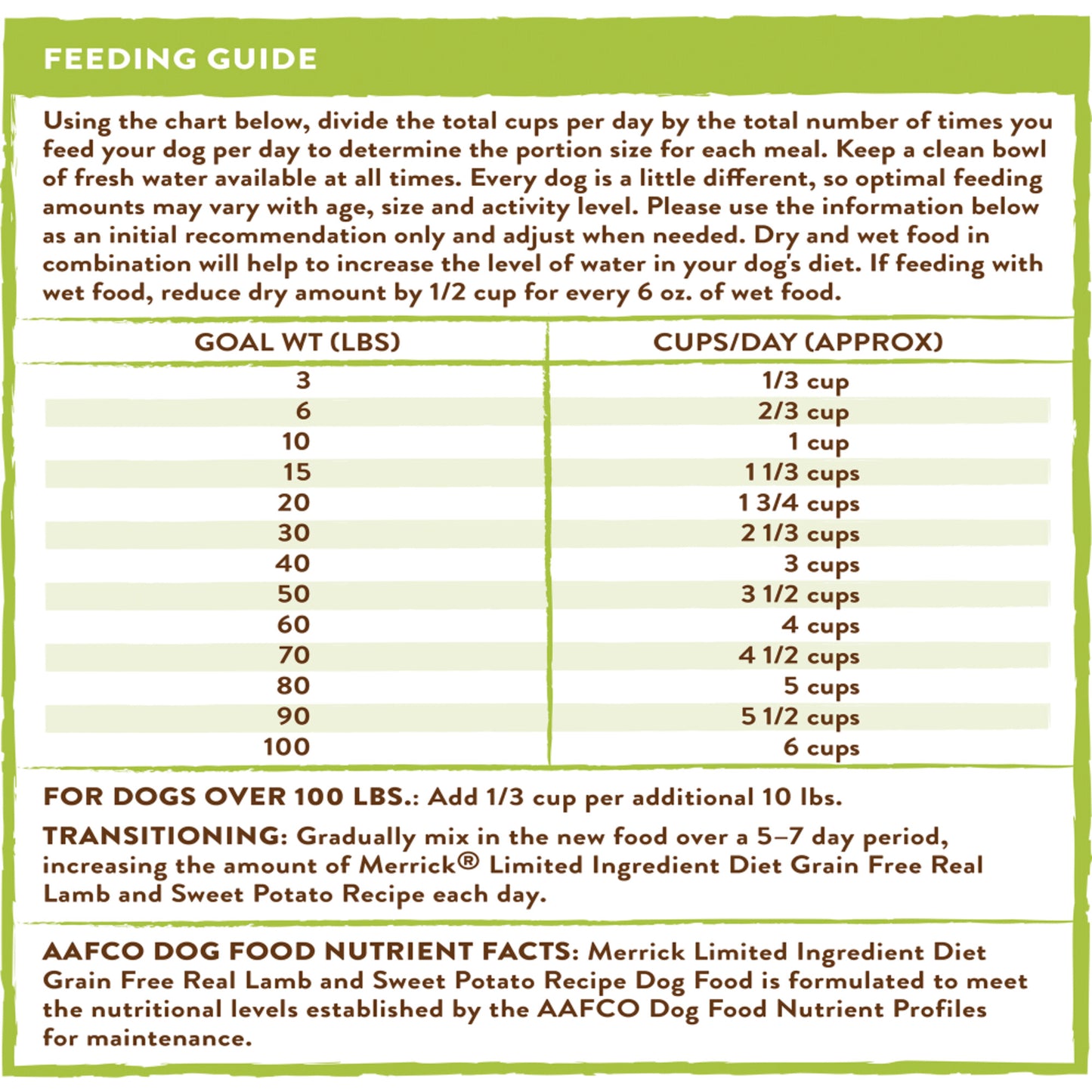 Merrick Limited Ingredient Diet Grain Free Real Lamb & Sweet Potato Recipe Dry Dog Food