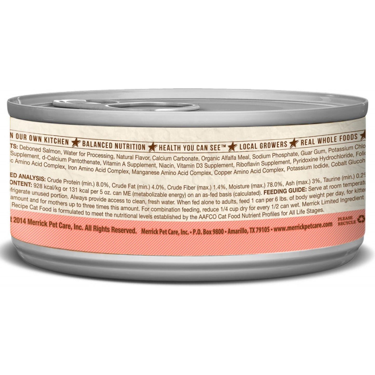 Merrick Limited Ingredient Diet Grain Free Real Salmon Pate Canned Cat Food