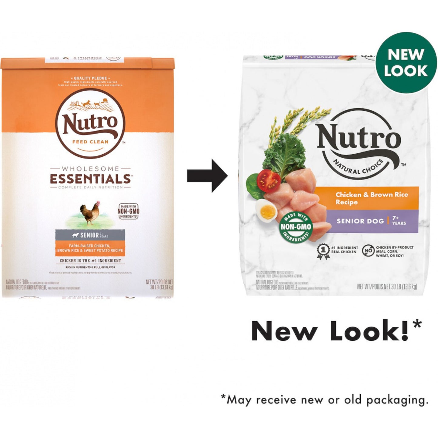 Nutro Wholesome Essentials Senior Chicken, Whole Brown Rice and Sweet Potato Formula Dry Dog Food