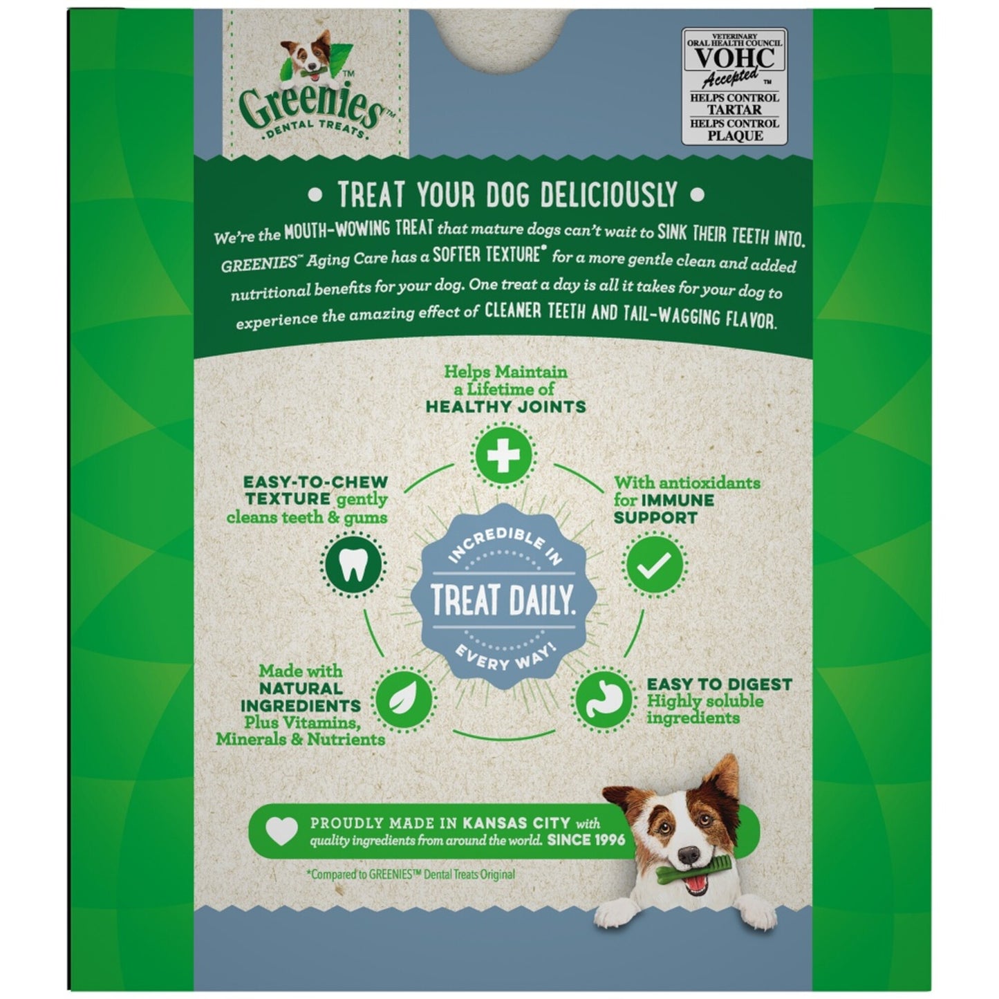 Greenies Aging Care Regular Size Dental Care Dog Treats