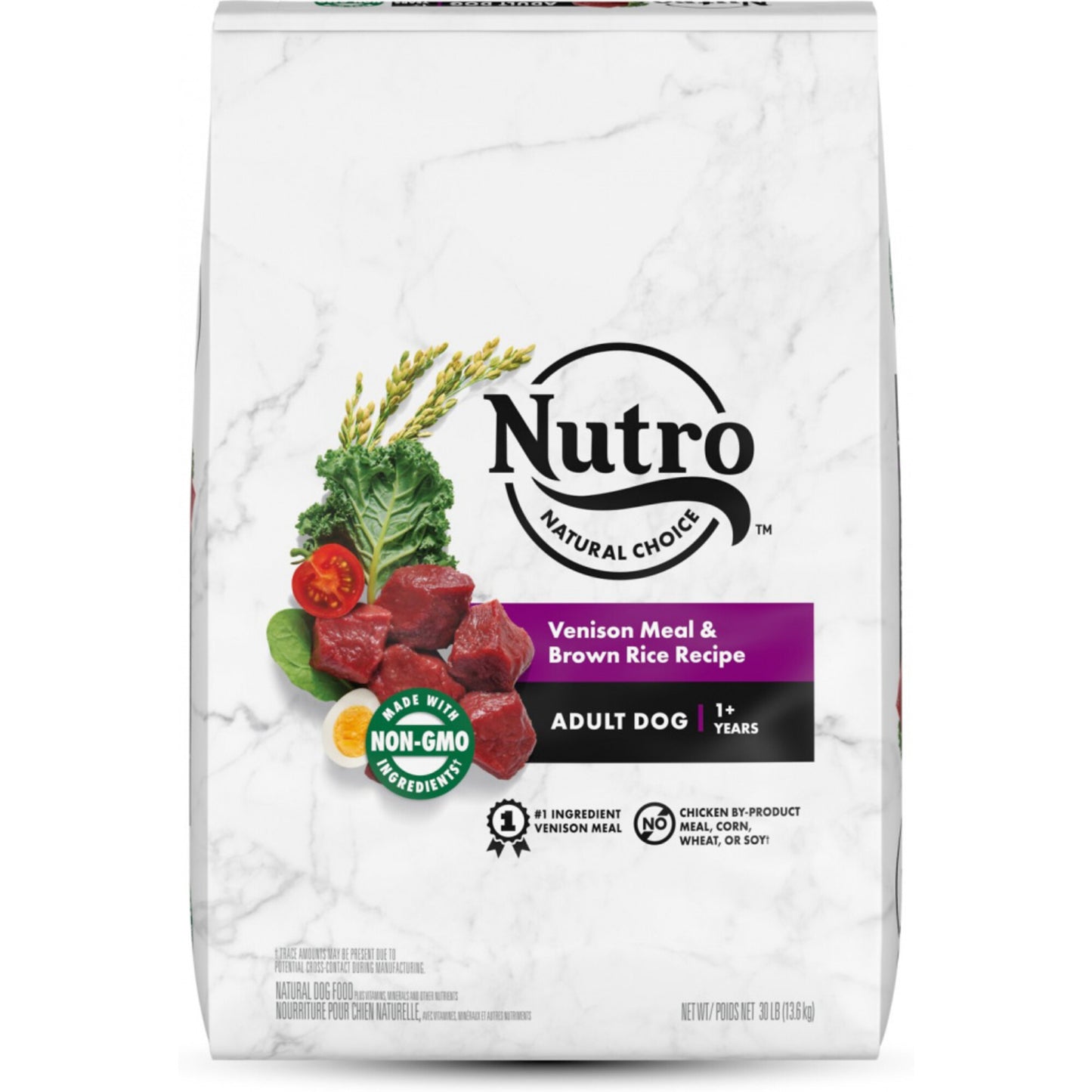 Nutro Wholesome Essentials Adult Venison Meal, Brown Rice and Oatmeal Dry Dog Food