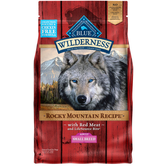 Blue Buffalo Wilderness Rocky Mountain Grain Free Natural Red Meat High Protein Recipe Dry Dog Food
