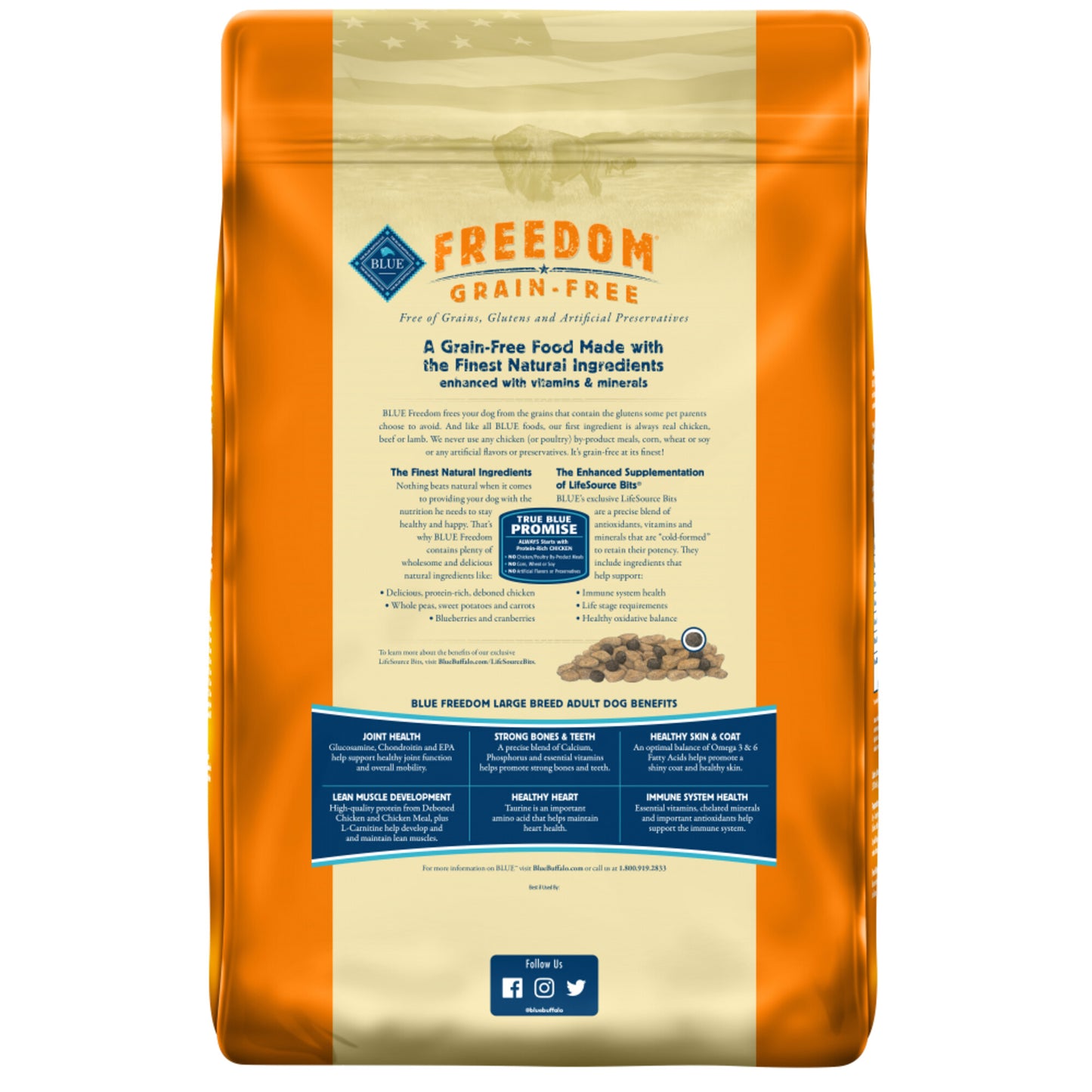 Blue Buffalo Freedom Grain Free Chicken Recipe Large Breed Adult Dry Dog Food
