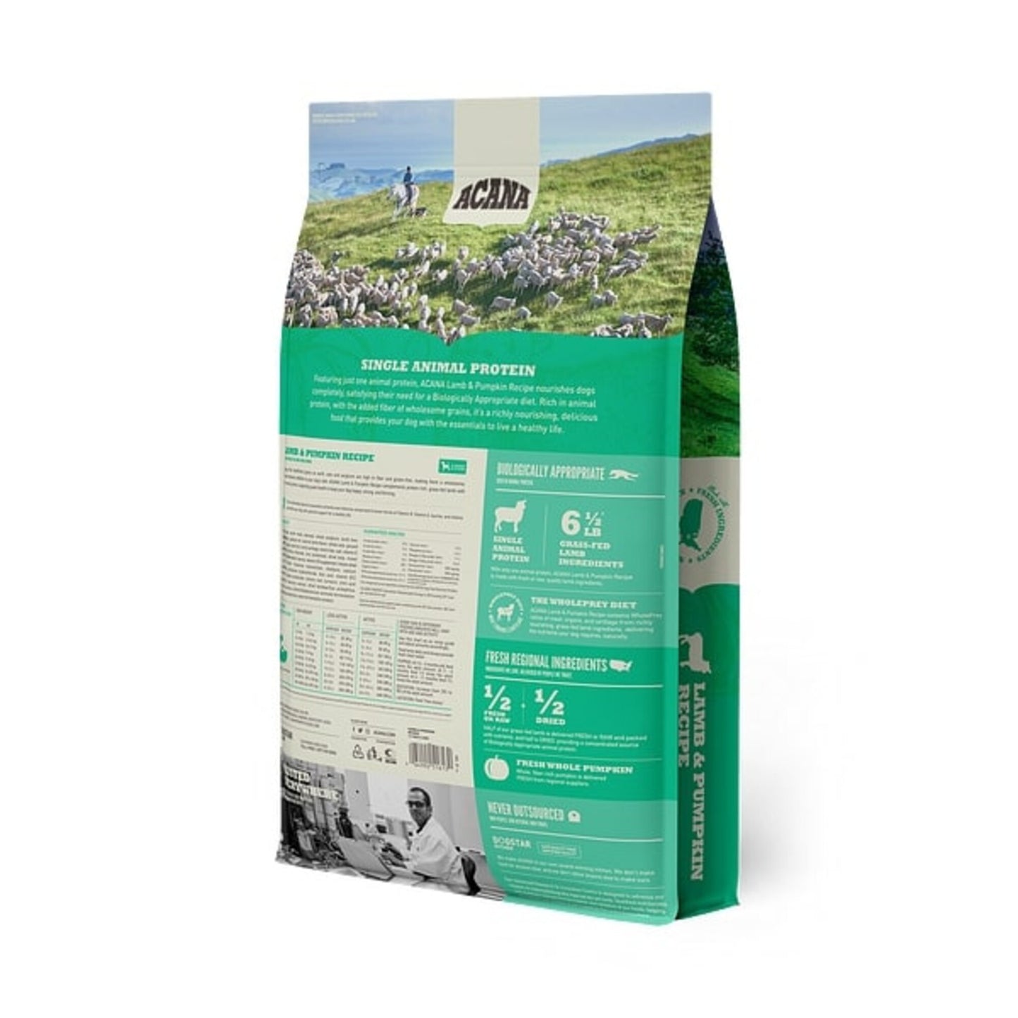 ACANA Singles + Wholesome Grains Limited Ingredient Diet Lamb & Pumpkin Recipe Dry Dog Food