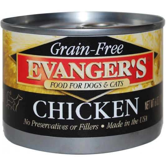 Evangers Grain Free Chicken Canned Dog and Cat Food