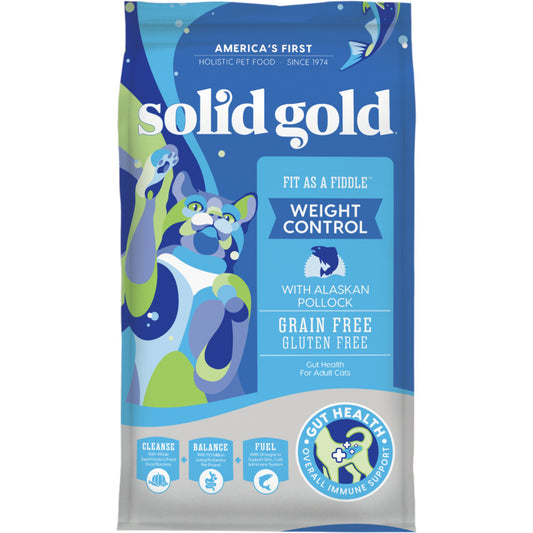 Solid Gold Fit as a Fiddle Grain Free Adult Alaskan Pollock Recipe Dry Cat Food