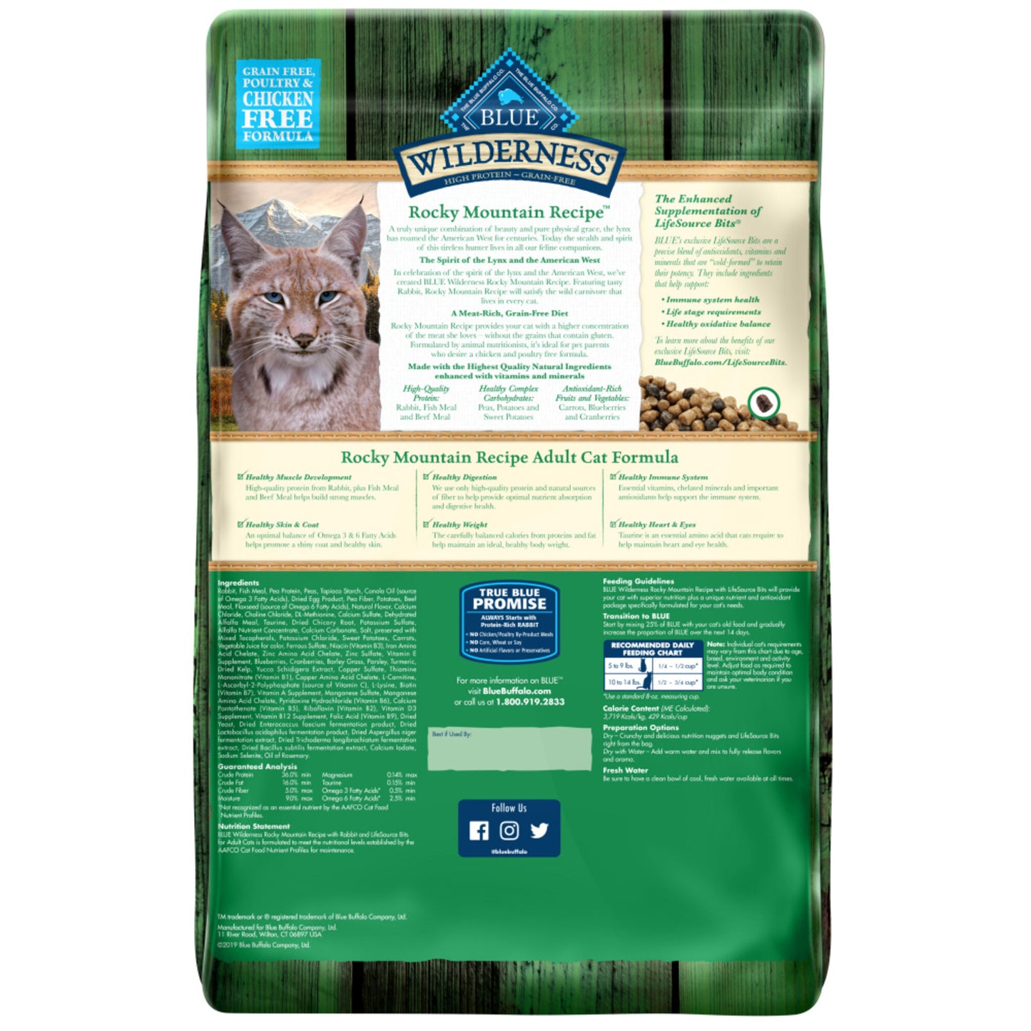 Blue Buffalo Wilderness Rocky Mountain Recipe with Rabbit Dry Cat Food