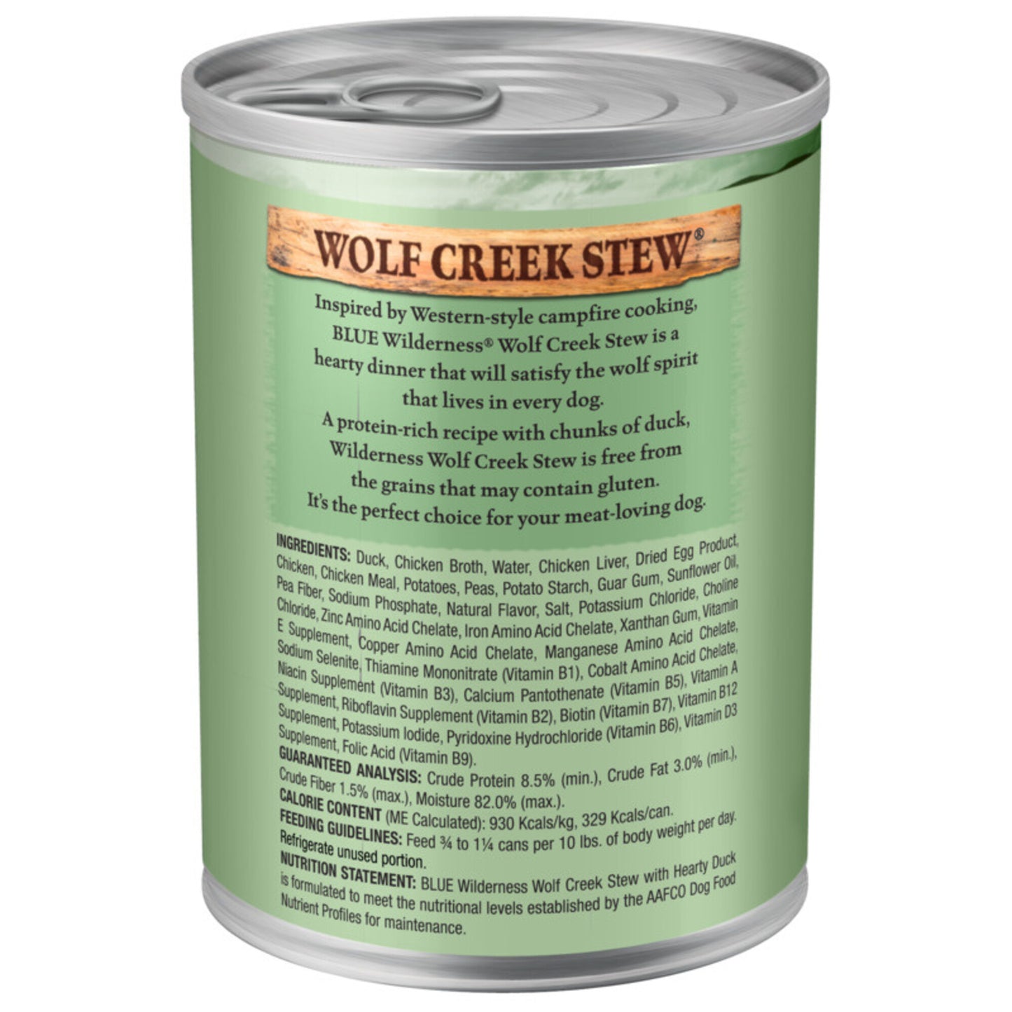 Blue Buffalo Wilderness Wolf Creek Stew Hearty Duck Stew Canned Dog Food