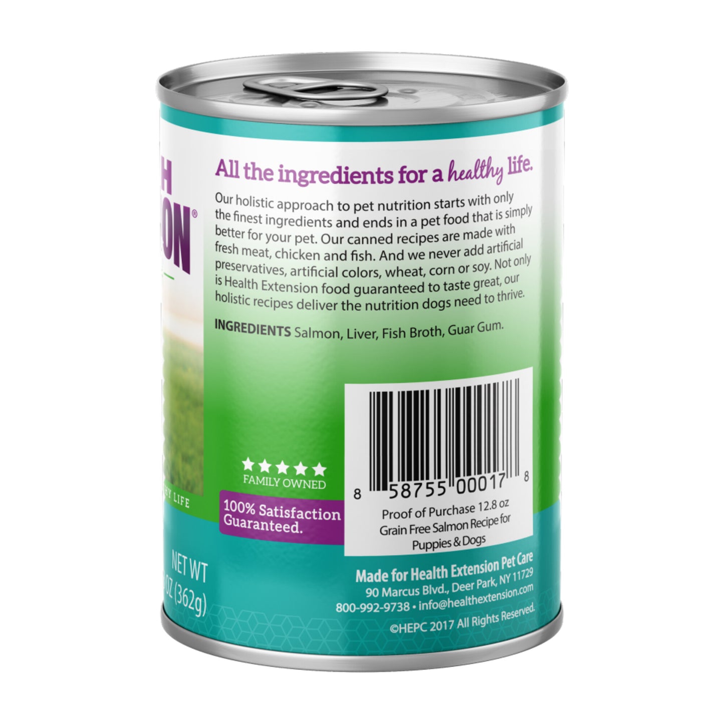 Health Extension Holistic Grain Free 95% Salmon Canned Dog Food