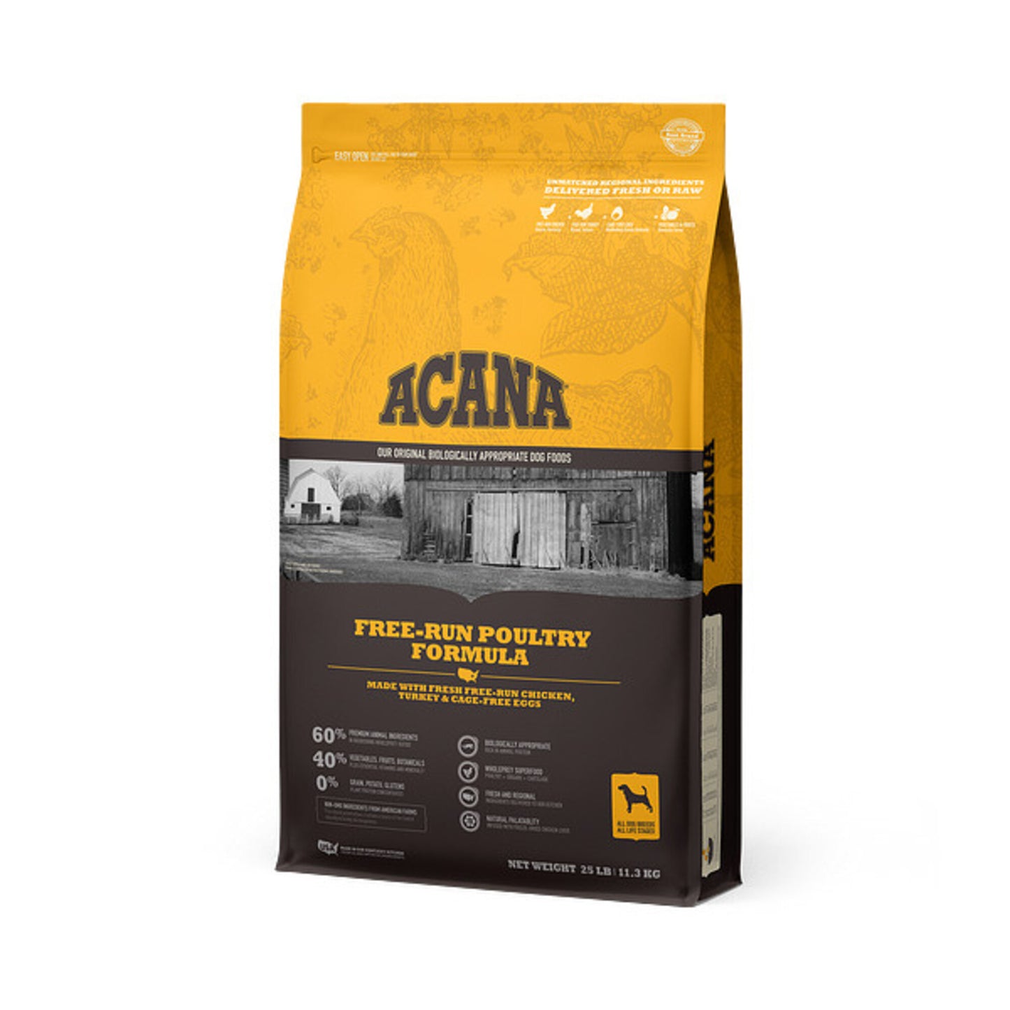 ACANA Free Run Poultry Formula Grain Free Dry Dog Food