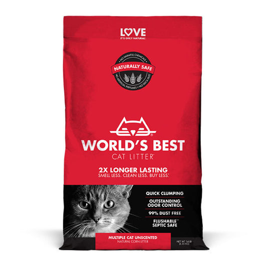 World's Best Multiple Cat Clumping Formula Cat Litter