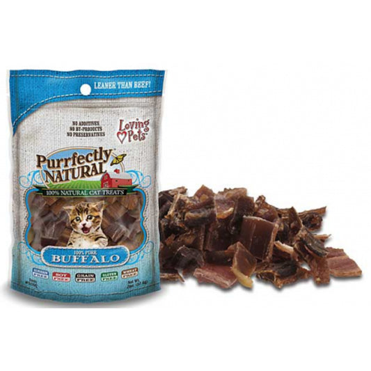 Loving Pets Purrfectly Natural Buffalo Meat Strips Cat Treats