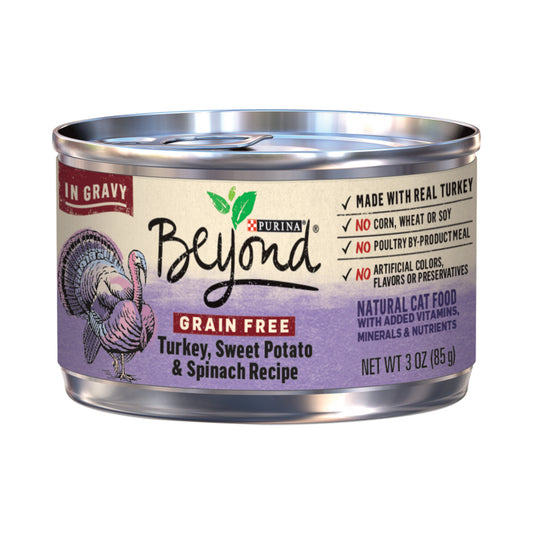 Purina Beyond Cage Free Turkey, Sweet Potato & Spinach Recipe Canned Cat Food