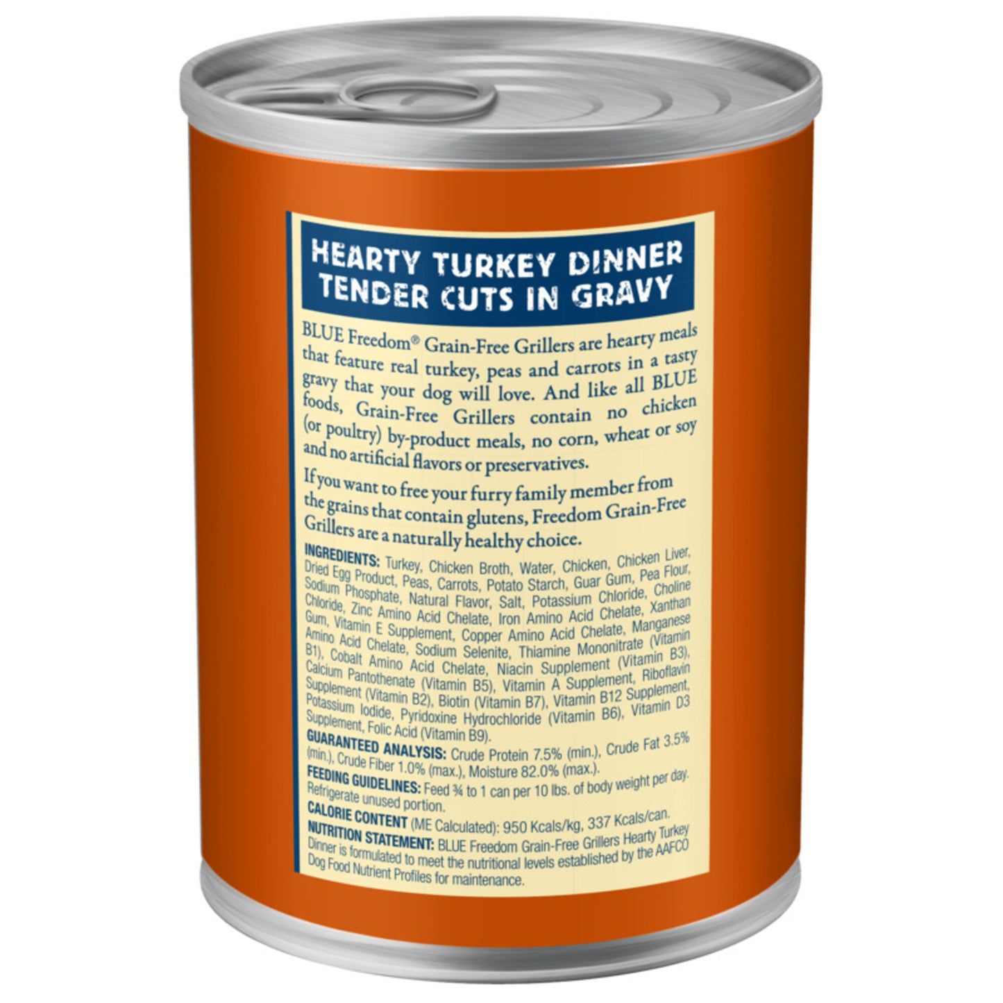 Blue Buffalo Freedom Grain Free Grillers Hearty Turkey Dinner Canned Dog Food