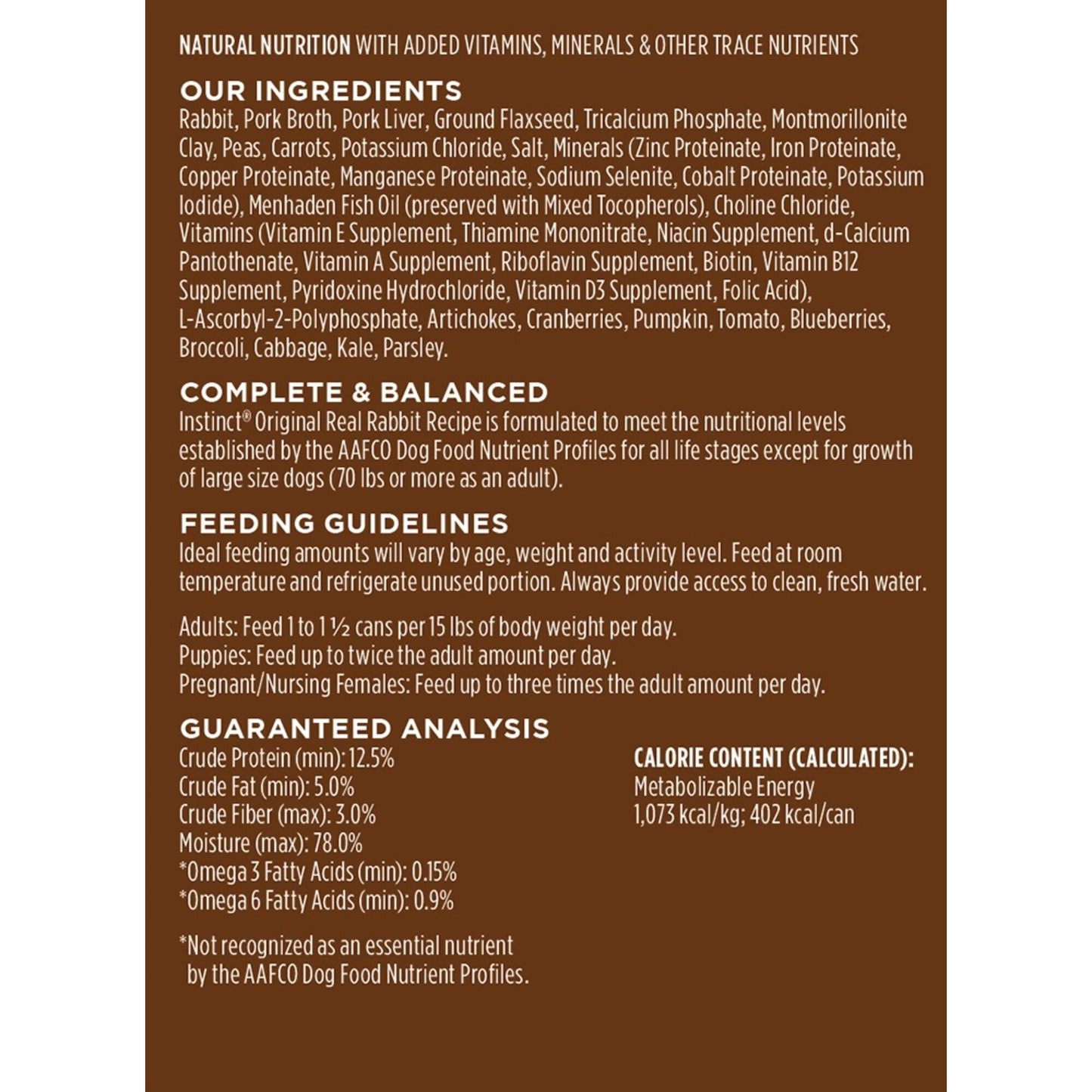 Instinct Grain-Free Rabbit Formula Canned Dog Food