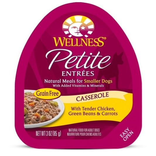 Wellness Petite Entrees Casserole Grain Free Natural Tender Chicken Recipe Wet Dog Food