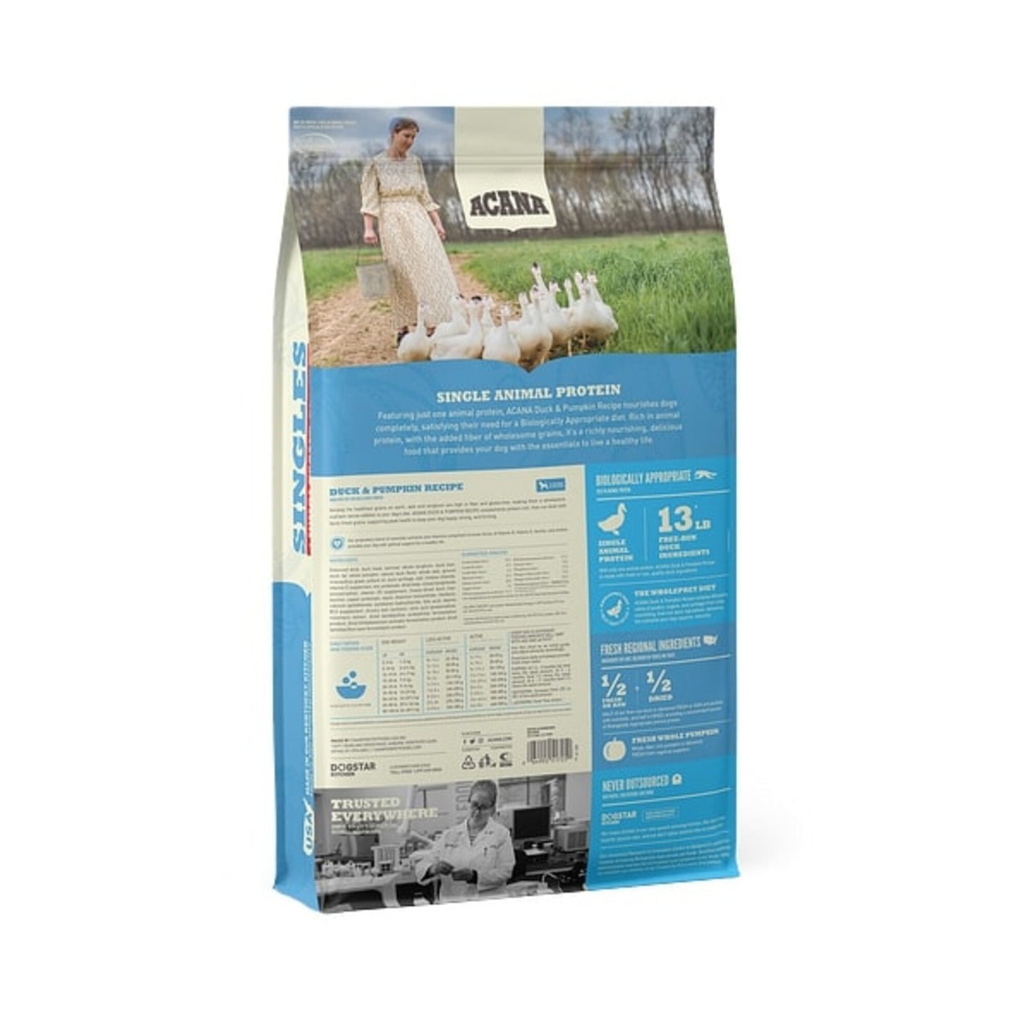 ACANA Singles + Wholesome Grains Limited Ingredient Diet Duck & Pumpkin Recipe Dry Dog Food