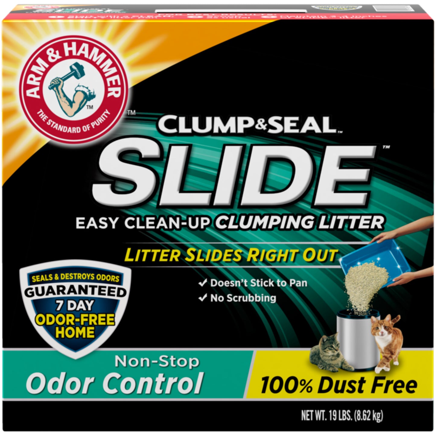Arm & Hammer Slide Odor Control Easy Clean-Up Clumping Cat Litter
