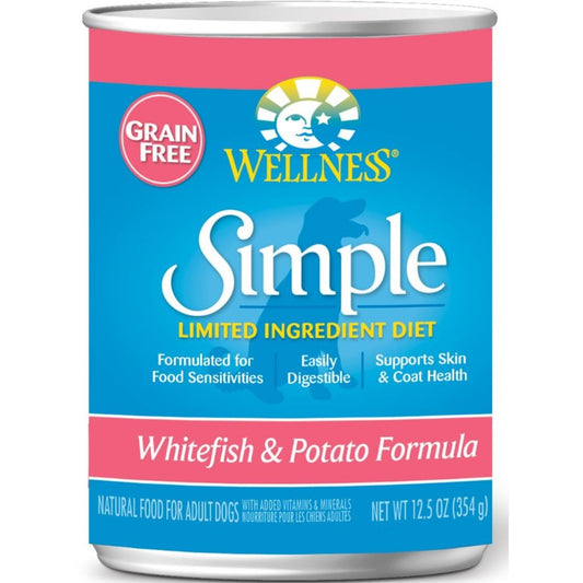 Wellness Simple Natural Limited Ingredient Diet Whitefish and Potato Recipe Wet Canned Dog Food