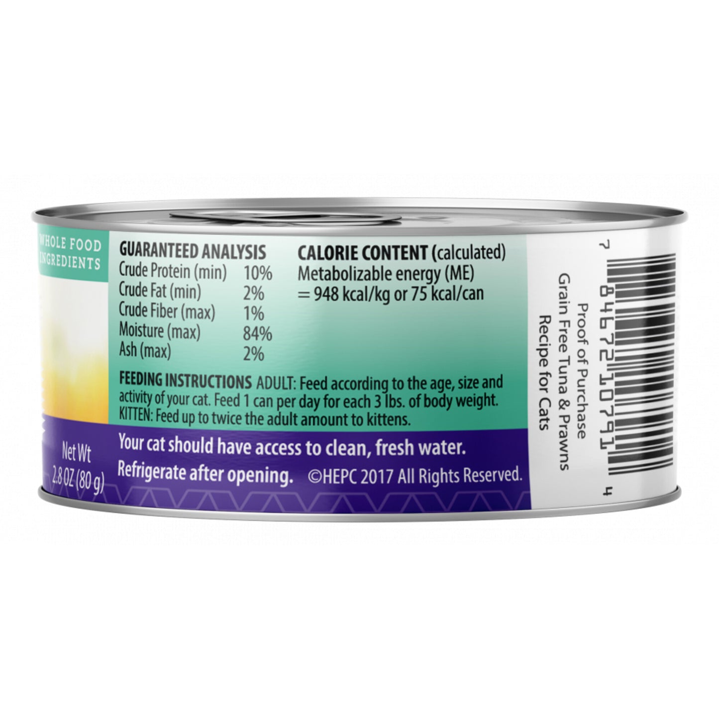 Health Extension Grain-Free Tuna and Prawns Recipe Canned Cat Food