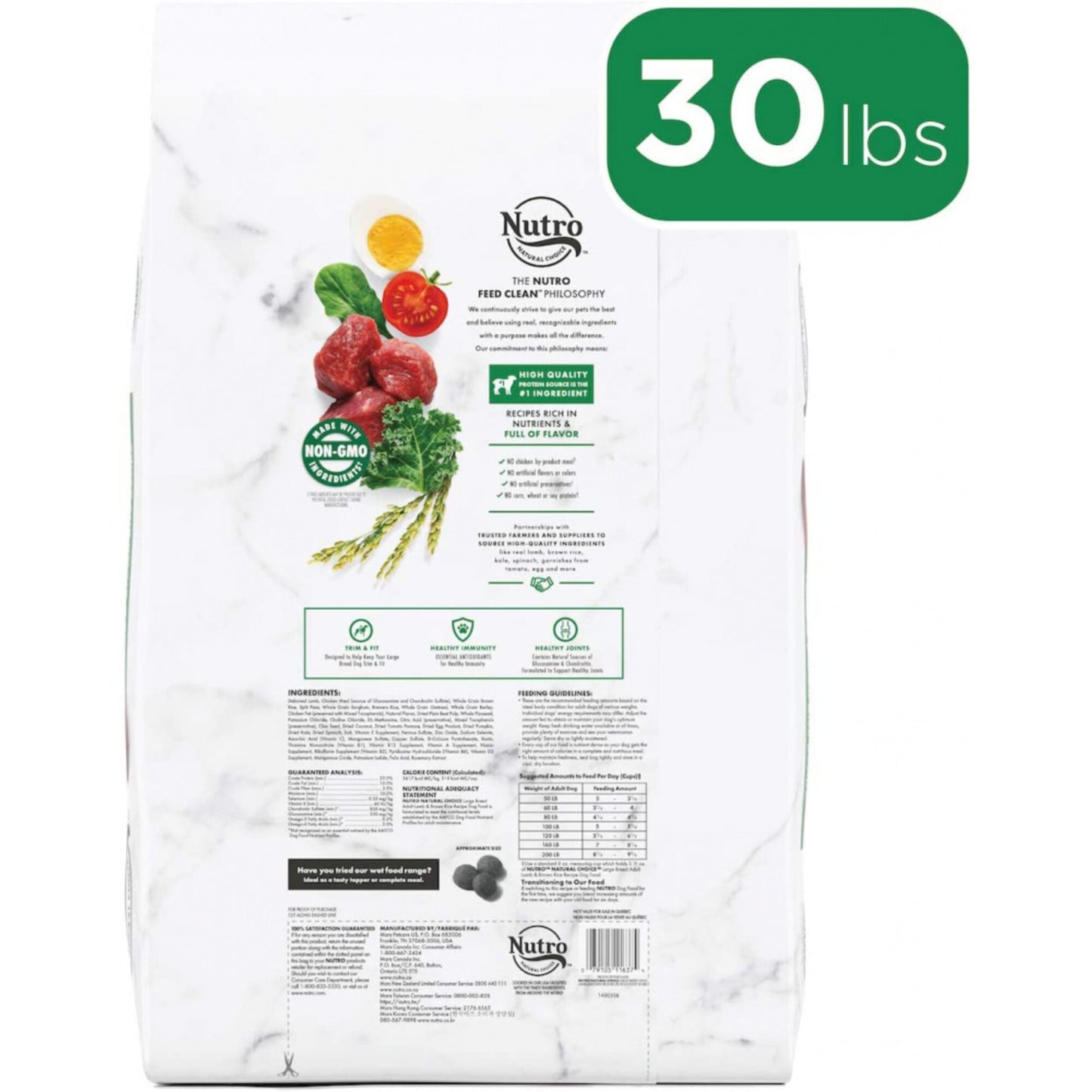 Nutro Wholesome Essentials Large Breed Adult Pasture-Fed Lamb & Rice Dry Dog Food